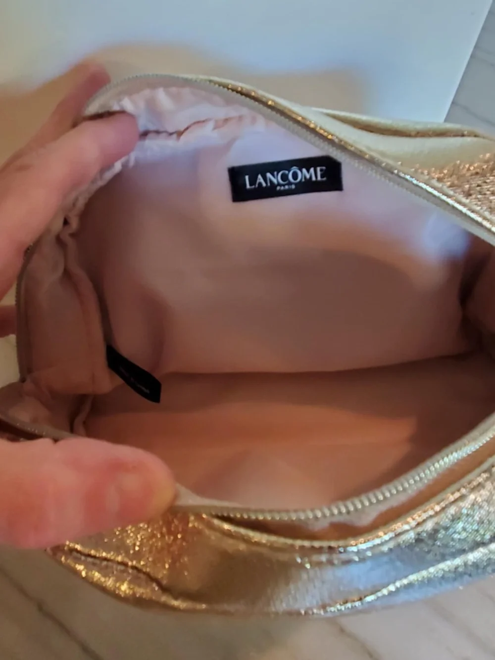 Lancome Shimmer Cosmetic Bag